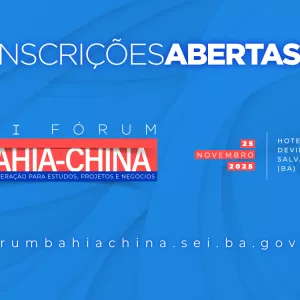 Card Inscrições abertas III Fórum Bahia-China