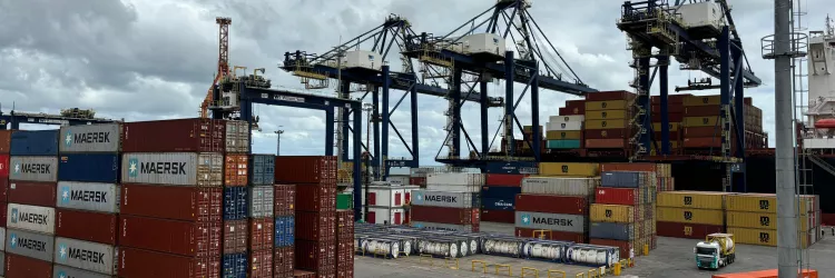 Cargas no Porto de Salvador