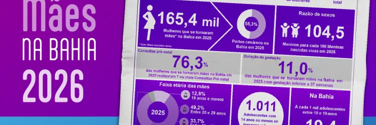 Lançamento Info Perfil das Mães na Bahia 2026 