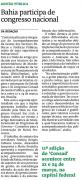 Bahia participa de congresso nacional