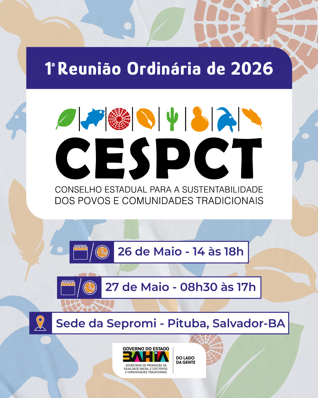 Card Primeira reunião do CESPECT 2026