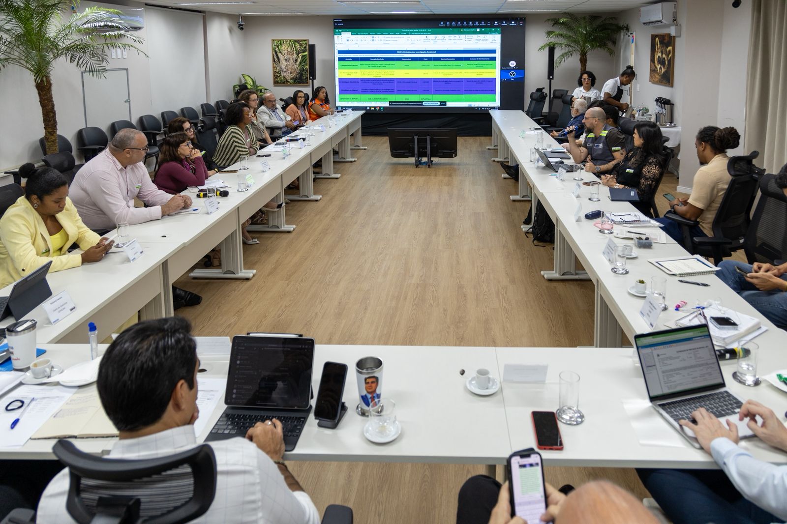 Reunião Sala de Monitoramento São Tomé de Paripe 