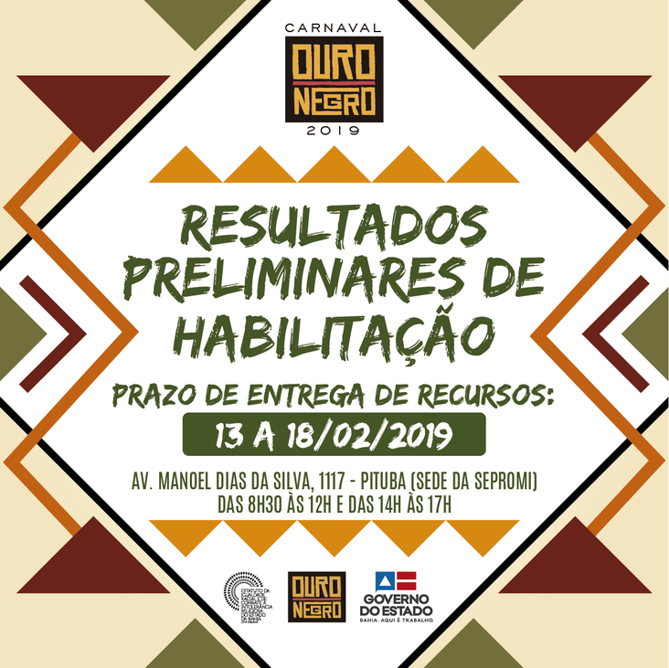 Recultado preliminar de habilitação Ouro Negro