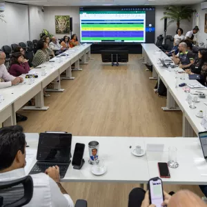 Reunião Sala de Monitoramento São Tomé de Paripe 