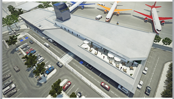 Projeto - Aeroporto de Ilhéus Projeto do Aeroporto de Ilhéus – Foto: Divulgação/Socicam