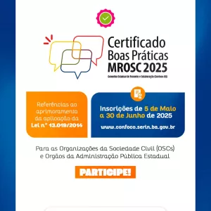 Certificado Boas Práticas MROSC