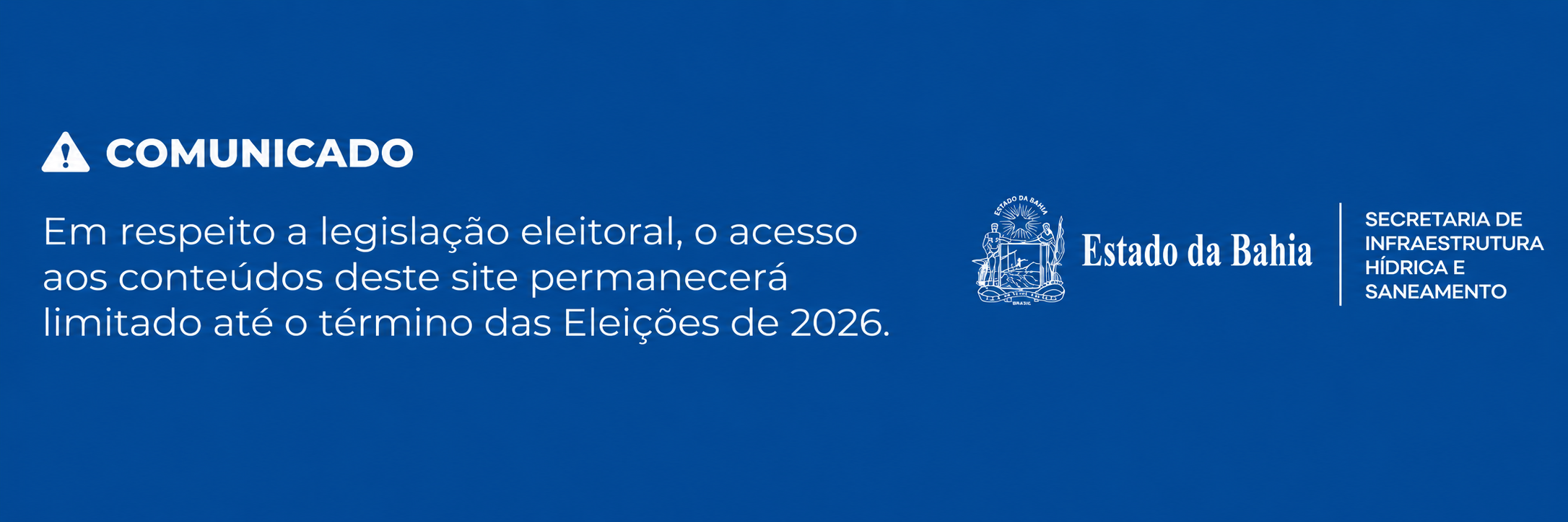 Lei Eleitoral - sem acesso até o término das Eleições 2026