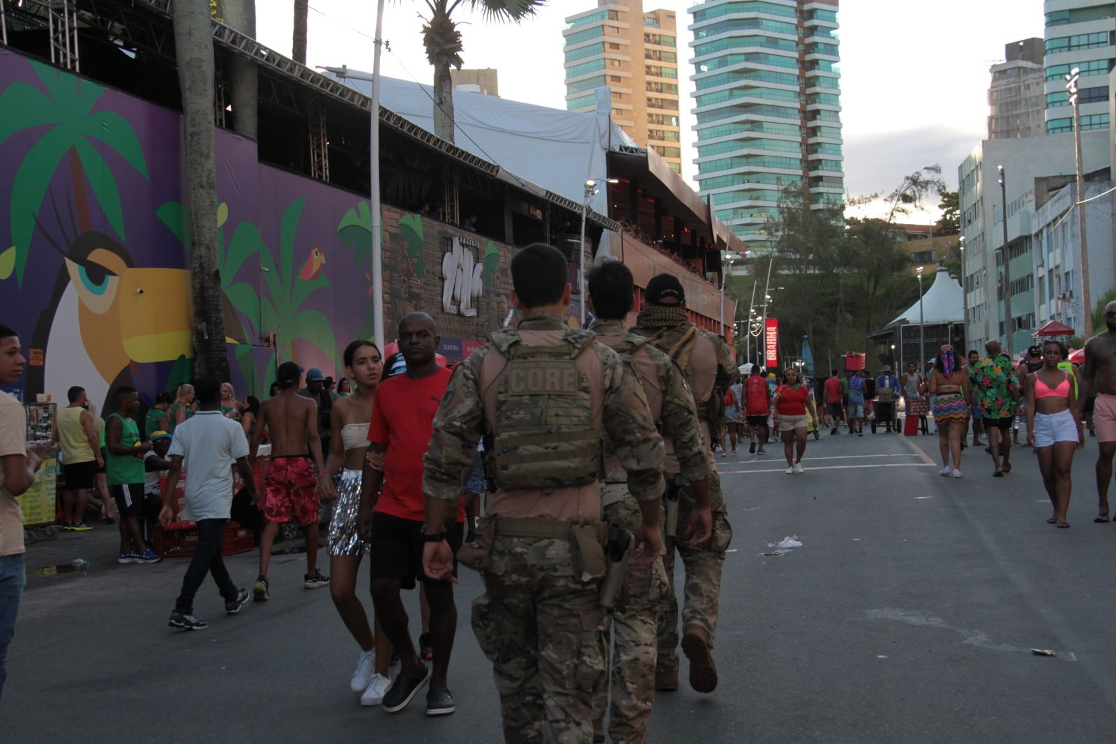 Baixo número de ocorrências e oito prisões pelo Reconhecimento Facial são contabilizados no 4º dia do Carnaval