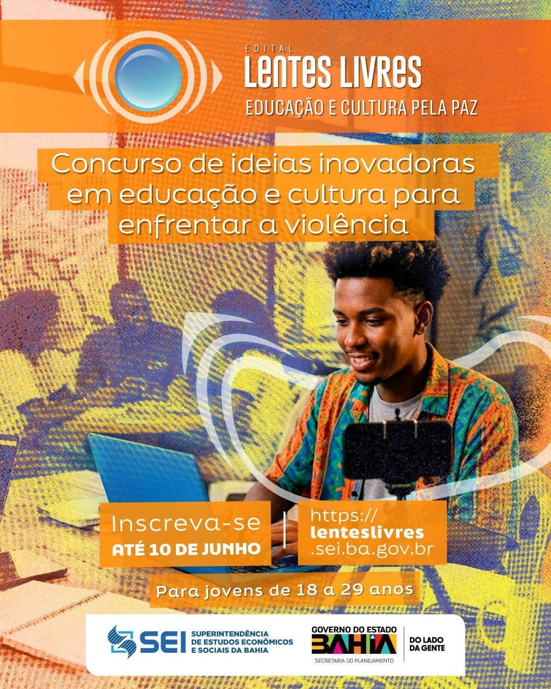 Concurso Lentes Livres premia ideias da juventude para a cultura de paz na Bahia