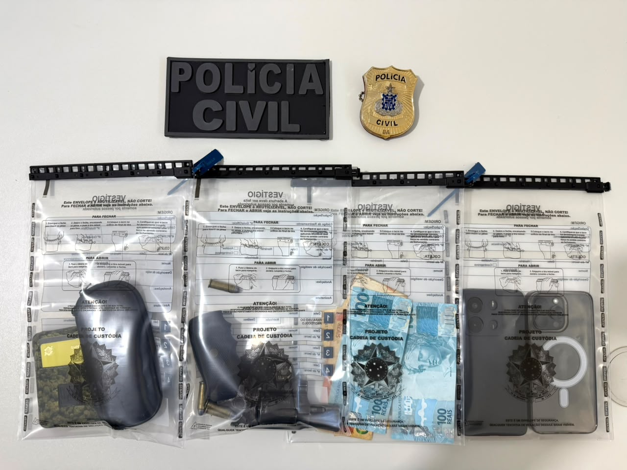Homem é preso em flagrante durante a operação Blindagem em Santa Bárbara