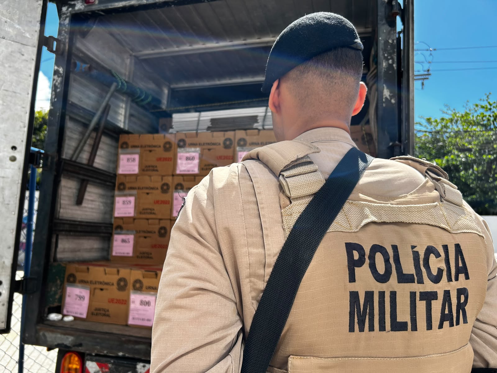 Polícia Militar inicia escolta de urnas para Eleições 2026
