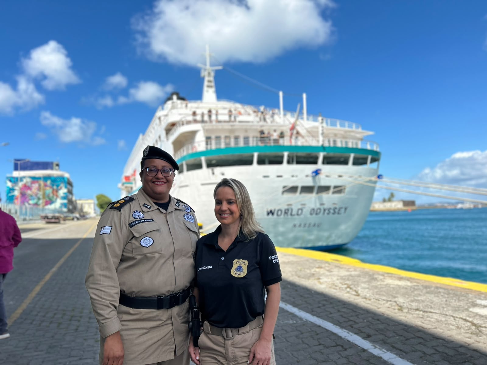 Segurança Pública inicia Operação Navio 2026/2027 recepcionando embarcação com mais de 600 turistas no Porto de Salvador