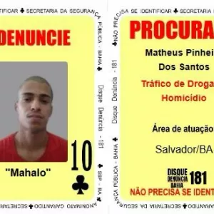 Disque Denúncia da SSP atualiza Baralho do Crime com quatro novas cartas