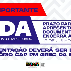 Candidatos aprovados no REDA da SSP têm até esta quinta-feira para apresentar documentação