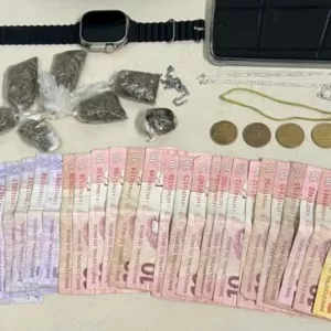 Materiais apreendidos são exibidos