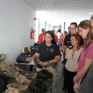 Diretoria de Gestão do Fundo Nacional de Segurança Pública realiza visita técnica na SSP 