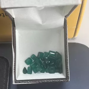 Pedras apreendidas são exibidas