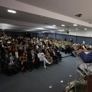 A ação aconteceu no auditório do Batalhão Especializado em Policiamento de Eventos.