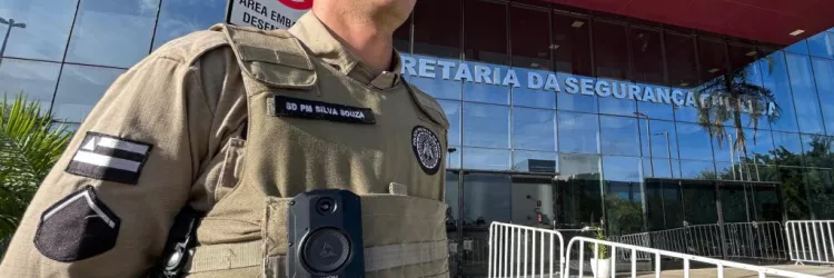 PMs de mais 10 unidades da capital e da RMS passam a utilizar câmeras corporais no patrulhamento ordinário 