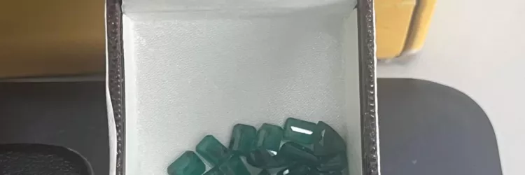 Pedras apreendidas são exibidas