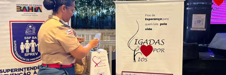 Campanha 'Ligadas Por Fios' é lançada pela SSP em Lauro de Freitas