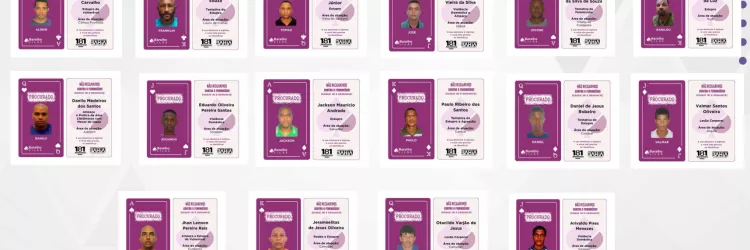 Conheça os 16 criminosos que integram o Baralho Lilás da SSP