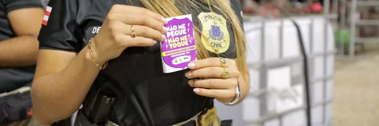 Campanha “Não me pegue, não me toque” reforça combate ao assédio durante o Carnaval 2026