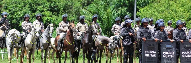 PM realiza instrução de Controle de Distúrbios Civis para atuar na final do Campeonato Baiano