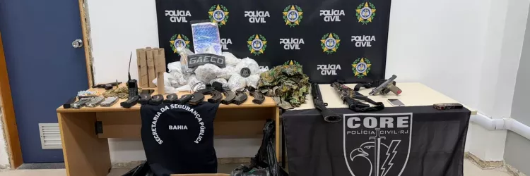 Operação Duas Rosas II captura mais três integrantes de facção e apreende fuzil, pistola e rádios comunicadores no RJ
