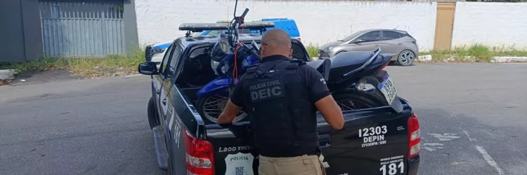 Polícia Civil recupera motocicleta e celulares subtraídos em Eunápolis