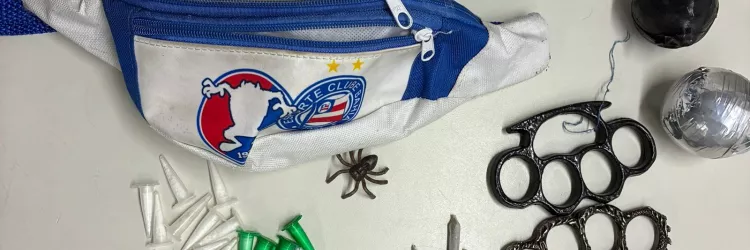 PM apreende explosivos e detém integrantes de torcida organizada em Salvador