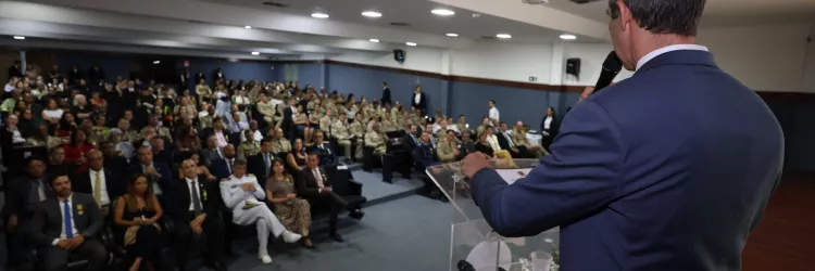 A ação aconteceu no auditório do Batalhão Especializado em Policiamento de Eventos.