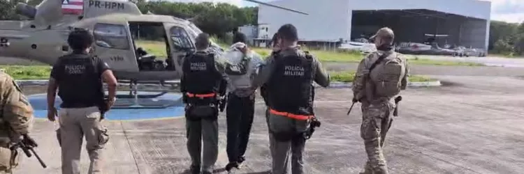 GRAER da PM transporta para Presídio de Segurança Máxima líder de facção preso na Bolívia 