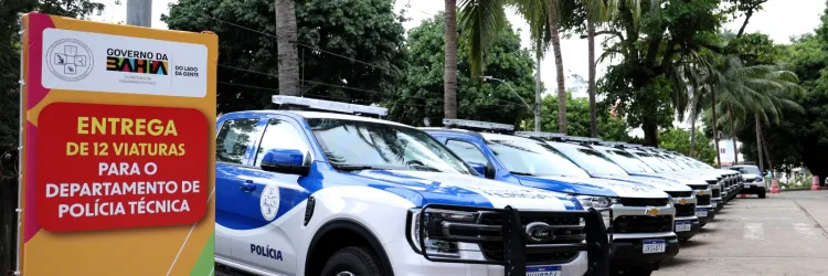 Governo entrega viaturas e equipamentos de perícia para a Polícia Técnica da Bahia