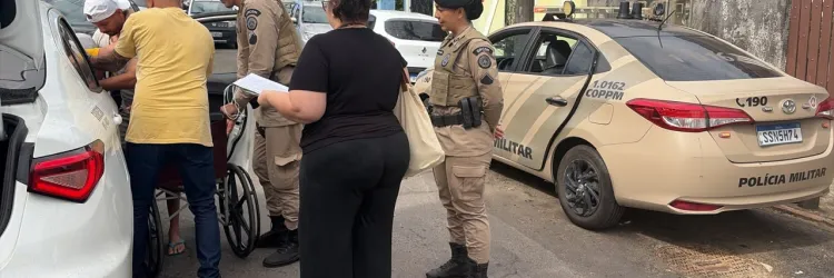 Ronda inclusiva da PM auxilia o acesso de eleitores PcD no dia do pleito