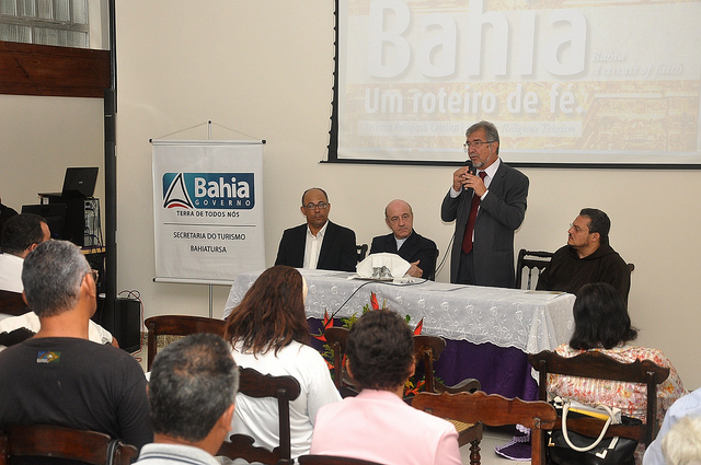 O secretário anunciou a novidade durante o lançamento de um pacote de ações feito pela Setur e a Arquidiocese de Salvador Foto: Rita Barreto/ Setur