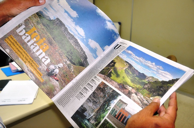 O jornal O Globo publicou caderno special sobre o Vale do Pai Foto: Rita Barreto/ Bahiatursa