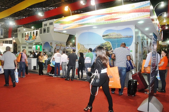 Estandes da Bahiatursa lotado durante a Abav 2014 Foto: Rita Barreto/Bahiatursa