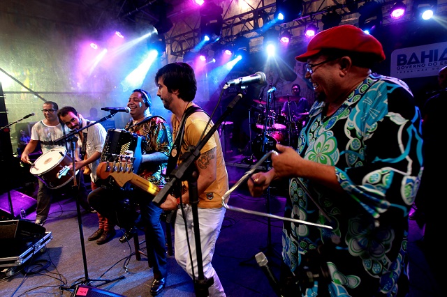 Apresentação do Trio Virgulino no largo do pelourinho  Foto: Elói Corrêa/ GOVBA