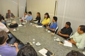 Reunião sec. Domingos Leonelli com forrozeiros. Foto: Rita Barreto / Setur