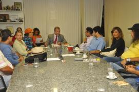 Reunião sec. Domingos Leonelli com forrozeiros. Foto: Rita Barreto / Setur