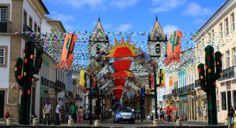 Decoração Junina do Pelourinho. Foto: Tatiana Azeviche/Setur