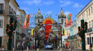 Decoração Junina do Pelourinho. Foto: Tatiana Azeviche/Setur