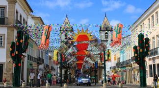 Decoração Junina do Pelourinho. Foto: Tatiana Azeviche/Setur