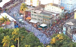 Imagem aérea do Carnaval da Bahia - Foto - Manu Dias - GOVBA