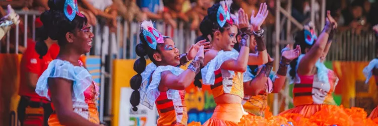 Estima-se que 3mil pessoas tenham passado pela arena montada pela Federação Baiana de Quadrilhas Juninas (FEBAQ)