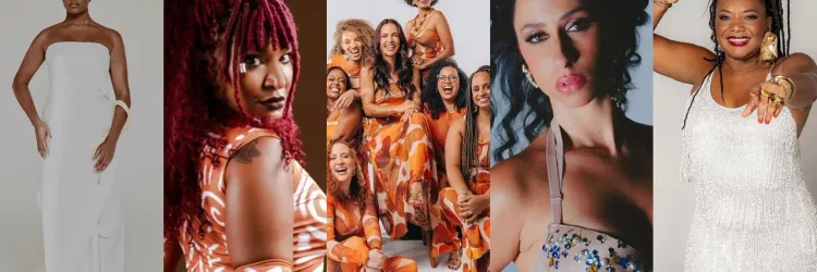 Luedji Luna, Larissa Luz, Sambaiana, Gabi Lins e Margareth Menezes