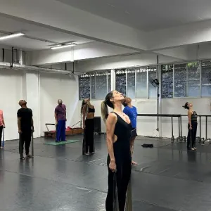 Aula aberta de Pilates promovida pelo BTCA no Espaço Xisto