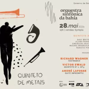Banner notícia OSBA Quinteto de Metais 2026
