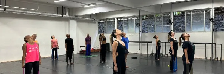Aula aberta de Pilates promovida pelo BTCA no Espaço Xisto